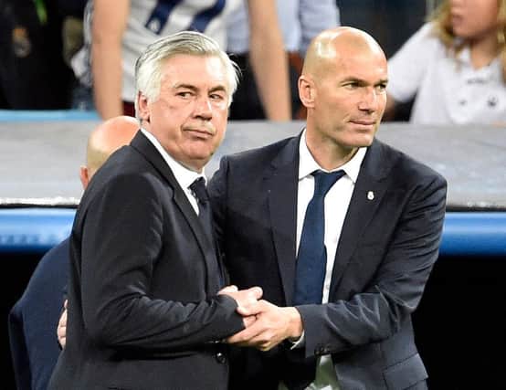 Carlo Ancelotti took over fromFrench coach Zinedine Zidane (GERARD JULIEN/AFP via Getty Images)