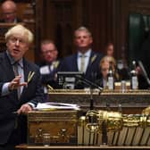 Prime Minister Boris Johnson during Prime Minister's Questions in the House of Commons. Picture Photo credit should read: UK Parliament/Jessica Taylor/PA Wire