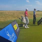 Sam Locke, left, and Chris Robb fought out a sudden-death play-off in the Carnoustie Challenge, the first event on the new Tartan Pro Tour