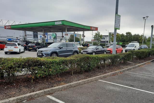Queues have been seen at petrol stations.