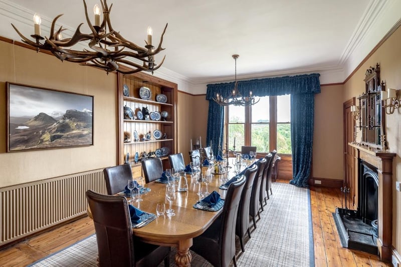 Interior: As well as its seven bedrooms, this home-from-home boasts a gym and sauna, sizable drawing and dining rooms, a full size snooker room, and rental includes a private chef and 4x4 reserve tour.