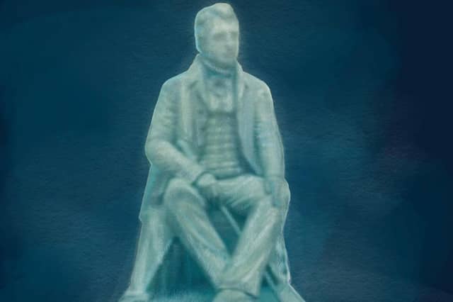 Edward Kane and the Innocent Railway. Illustration: Lesley-Anne Barnes Macfarlane