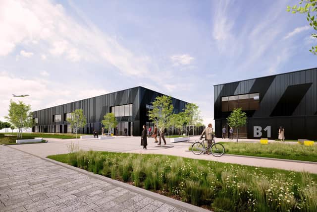 An image showing how the new Tech Terrace development at AMIDS will look. Picture: Halliday Fraser Munro