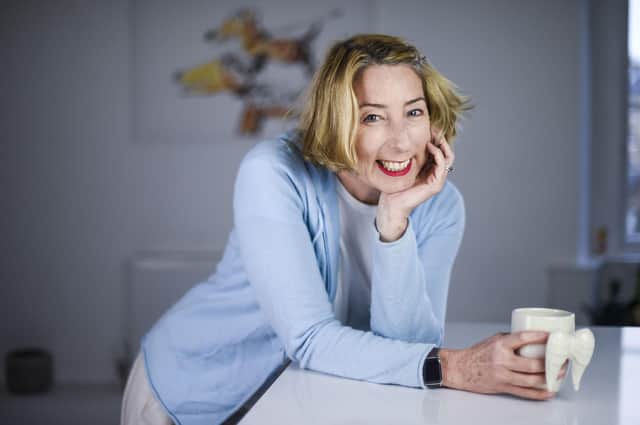 Romantic fiction and sci-fi writer Jenny Colgan at home in Edinburgh, where she set her latest romantic comedy, Midnight at the Christmas Bookshop. Pic: Lisa Ferguson.