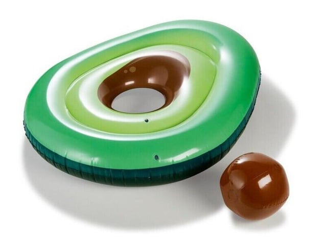 It's well-known that Millennials rave about Avocados, and in the United States the domestic consumption of them has increased from 436 million pounds in 1985 to 2.7 billion in 2020, according to Statista. So, why not be the talk of your local pool with this inflatable avocado AND an anatomically suitable beach ball core to go? This item can only be seen as a win.
