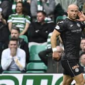 St Mirren's Curtis Main celebrates scoring his second in the 2-2 draw at Celtic Park. (Photo by Rob Casey / SNS Group)