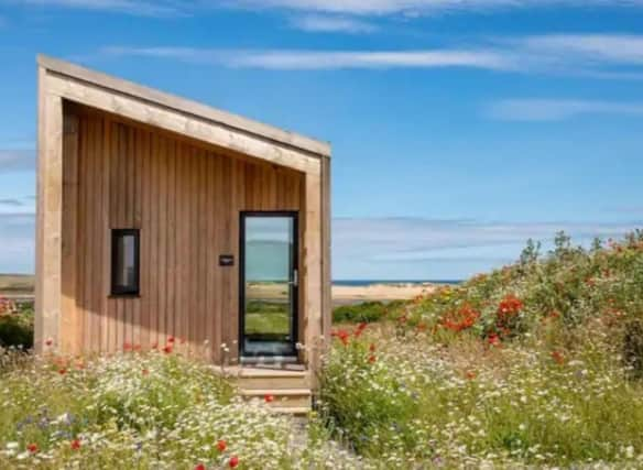 The Beekeeper's Bothy offers an amazing staycation overlooking a vast sandy Aberdeenshire beach.