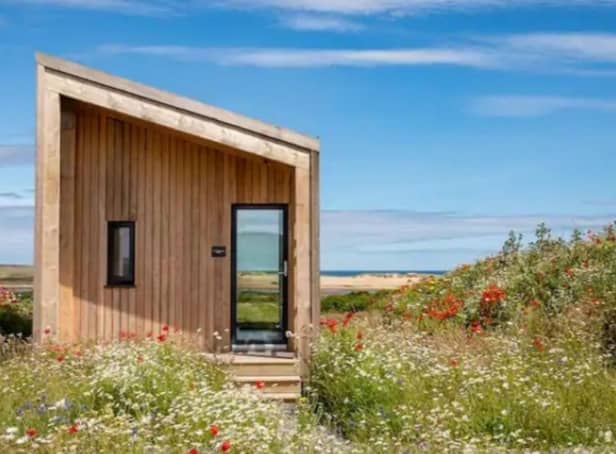 The Beekeeper's Bothy offers an amazing staycation overlooking a vast sandy Aberdeenshire beach.