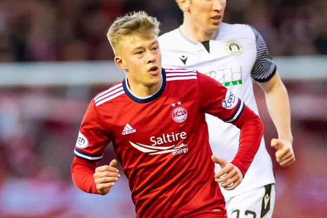 Connor Barron made his Aberdeen debut against Edinburgh City.