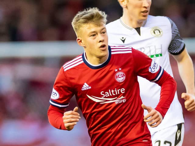 Connor Barron made his Aberdeen debut against Edinburgh City.