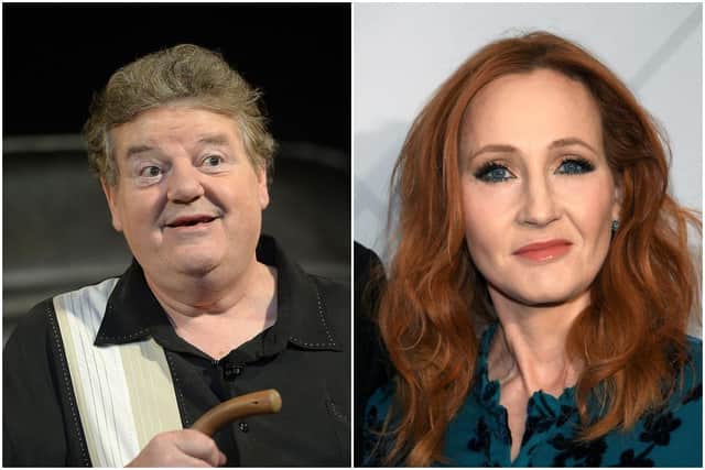 TV and film star Robbie Coltrane defended JK Rowling from accusations of transphobia, saying he does not find her views offensive.