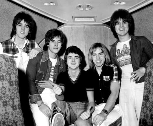 Bay City Rollers guitarist Stuart 'Woody' Wood, pictured left with bandmates, said his father had died from Coronavirus.