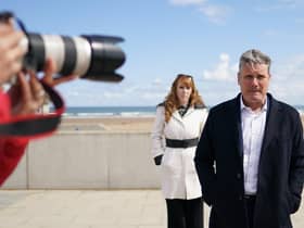 Sir Keir Starmer and deputy leader Angela Rayner campaigning ahead of the Hartlepool by-election