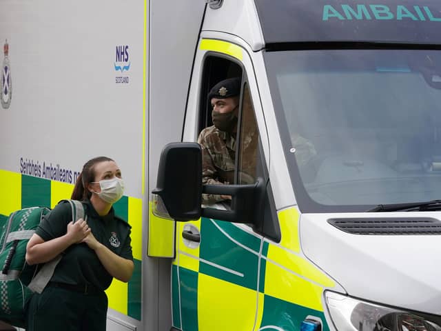 The Army was brought in to help the Scottish Ambulance Service in September.