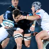 Glasgow Warriors Jack Dempsey in action against Ulster.