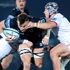 Glasgow Warriors Jack Dempsey in action against Ulster.