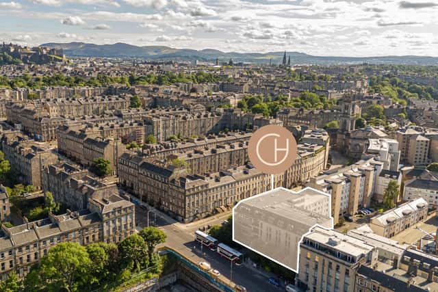 An image showing the location of Centrum House on Edinburgh's Dundas Street.
