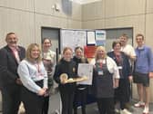 Snacky Mackies winners with team members from ESS
