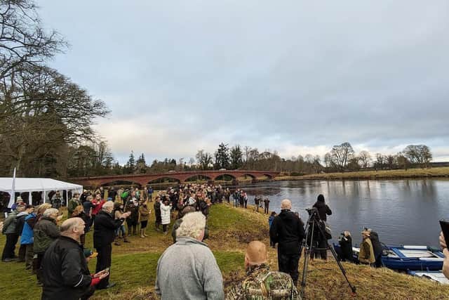 Crowds gather for the River Tay opening ceremony 2025.