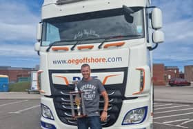 Alan Wood with his winning truck.