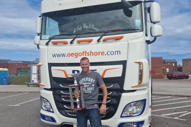 Alan Wood with his winning truck.