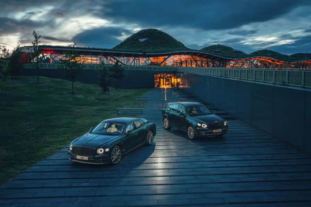 The new global partnership was unveiled at The Macallan Estate on Speyside, alongside the launch of a new hybrid Bentley car. Picture: Richard Pardon
