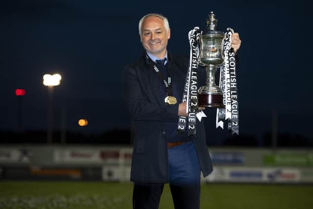 Ray McKinnon led Queen's Park to the Scottish League Two Title in season 2020-21 but left the club just a few weeks later. (Photo by Ross MacDonald / SNS Group)
