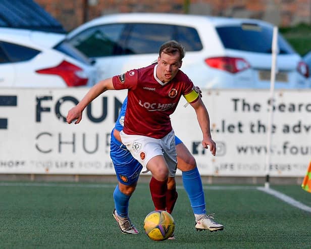 Jonathan Tiffoney was Stenhousemuir captain for the night and has denied the claims made against him following the match. (Picture: Dave Johnston)