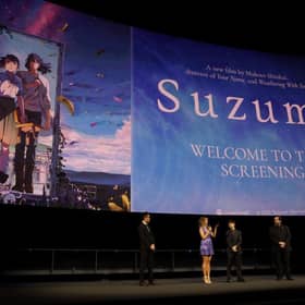 Suzume returns to the Glasgow Film Theatre this week and is well worth catching (Photo by Phillip Faraone/Getty Images for Crunchyroll)