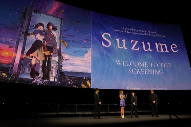 Suzume returns to the Glasgow Film Theatre this week and is well worth catching (Photo by Phillip Faraone/Getty Images for Crunchyroll)