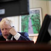 Boris Johnson speaks on the phone with the Ukrainian President Volodymyr Zelensky