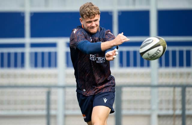 Graham at training with Edinburgh can't wait to get back in action
