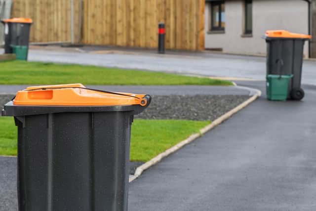 Trade customers across Aberdeenshire will receive a 240-litre orange-lid bin.