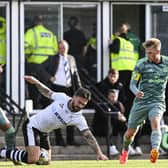 Celtic defender Stephen Welsh sports the armband as he marshalls Ayr United's George Oakley along with young teammates Kyle Ure (No 54) and Josh Dede (Photo by Rob Casey / SNS Group)