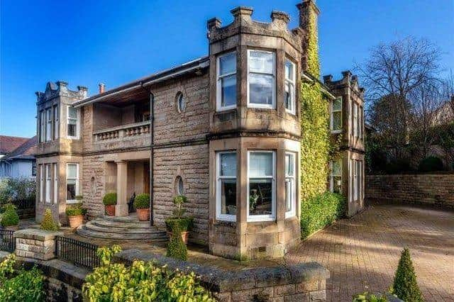 Stone-built homes like this one in Giffnock saw values soar in February