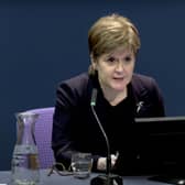 Nicola Sturgeon giving evidence to the UK Covid Inquiry