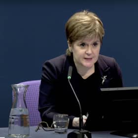 Nicola Sturgeon giving evidence to the UK Covid Inquiry