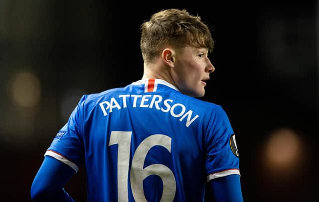 Nathan Patterson has impressed for Rangers