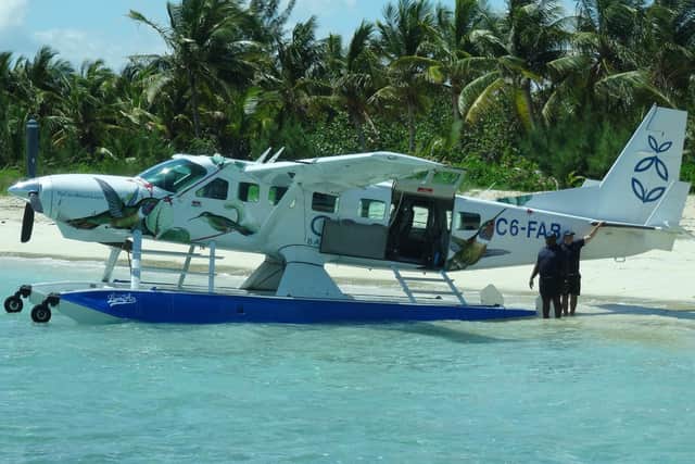 Coco Bahama Seaplanes offer the chance to island hop in style. Pic: PA Photo/Ed Elliot.