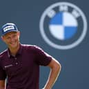 Adrian Meronk smiles on the 18th green during the second round  of the BMW PGA Championship at Wentworth Club. Picture: Richard Heathcote/Getty Images.