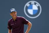 Adrian Meronk smiles on the 18th green during the second round  of the BMW PGA Championship at Wentworth Club. Picture: Richard Heathcote/Getty Images.