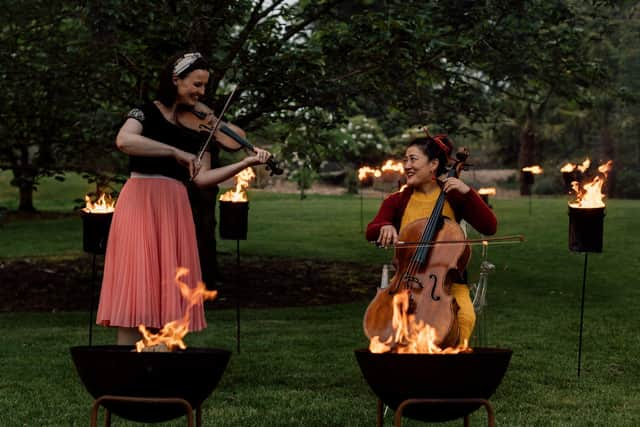 Jenna Reid and Su-a-Lee were at the Royal Botanic Garden to help launch this year's Edinburgh International Festival programme. Picture: Ryan Buchanan