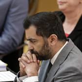 Scottish First Minister Humza Yousaf answers questions during First Minister's Questions at Scottish Parliament on April 20, 2023 in Edinburgh, Scotland. (Photo by Jeff J Mitchell/Getty Images)