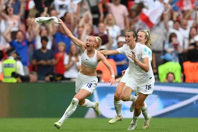 Chloe Kelly and England Lionesses will return to Wembley for the first time since their Euro 2022 triumph (Photo by Shaun Botterill/Getty Images)