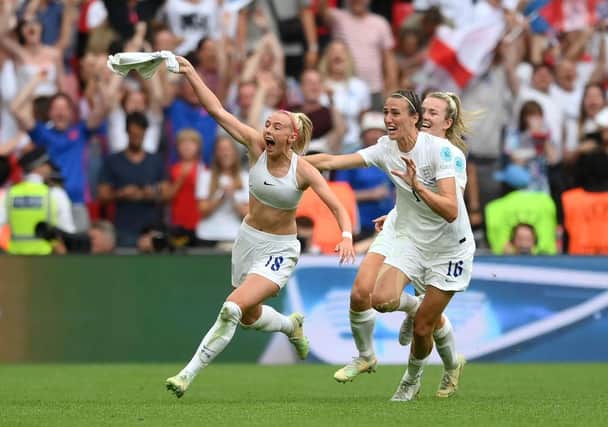 Chloe Kelly and England Lionesses will return to Wembley for the first time since their Euro 2022 triumph (Photo by Shaun Botterill/Getty Images)