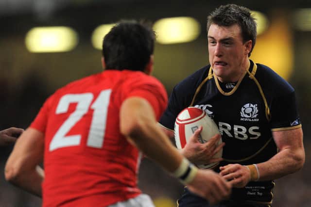Stuart Hogg made his Scotland debut in February 2012 against Wales in Cardiff.