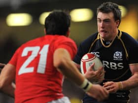 Stuart Hogg made his Scotland debut in February 2012 against Wales in Cardiff.