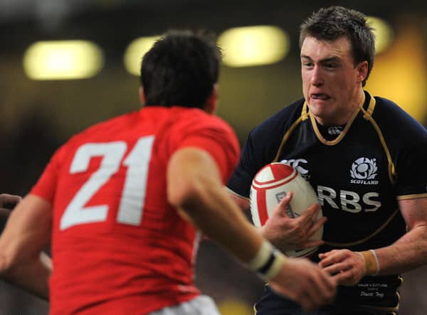 Stuart Hogg made his Scotland debut in February 2012 against Wales in Cardiff.