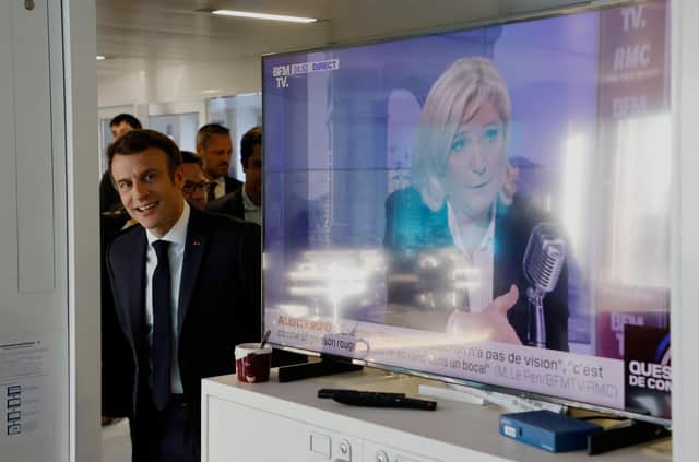 For many French voters, Emmanuel Macron's main selling point is that his is not far-right candidate Marine Le Pen (Picture: Ludovic Marin/AFP via Getty Images)