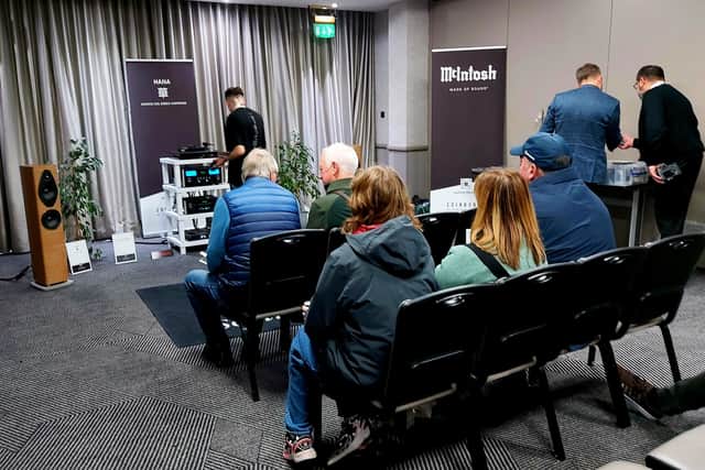 The Edinburgh Hi-AV Show was recently held at the DoubleTree By Hilton hotel at Edinburgh Airport and featured scores of prestigious brands including McIntosh. Picture: Scott Reid